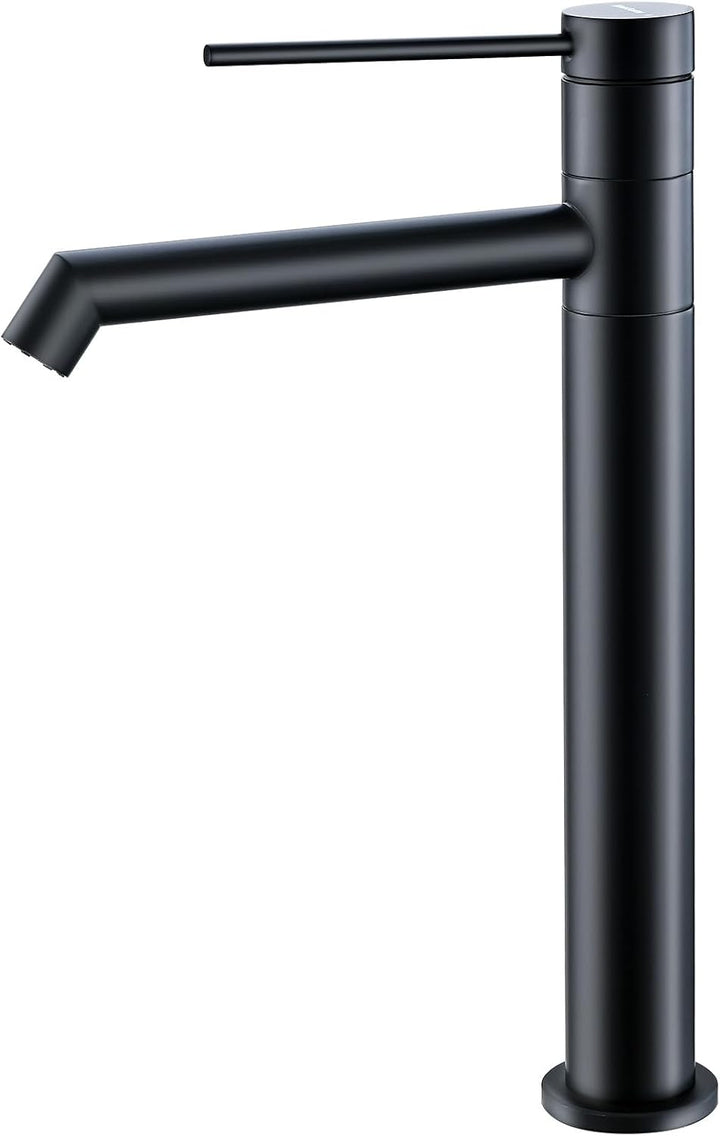 Waschtischarmatur 360° drehbar Wasserhahn Bad mit Warm- und Kaltwassermischer Auslaufhöhe 222 mm bad
