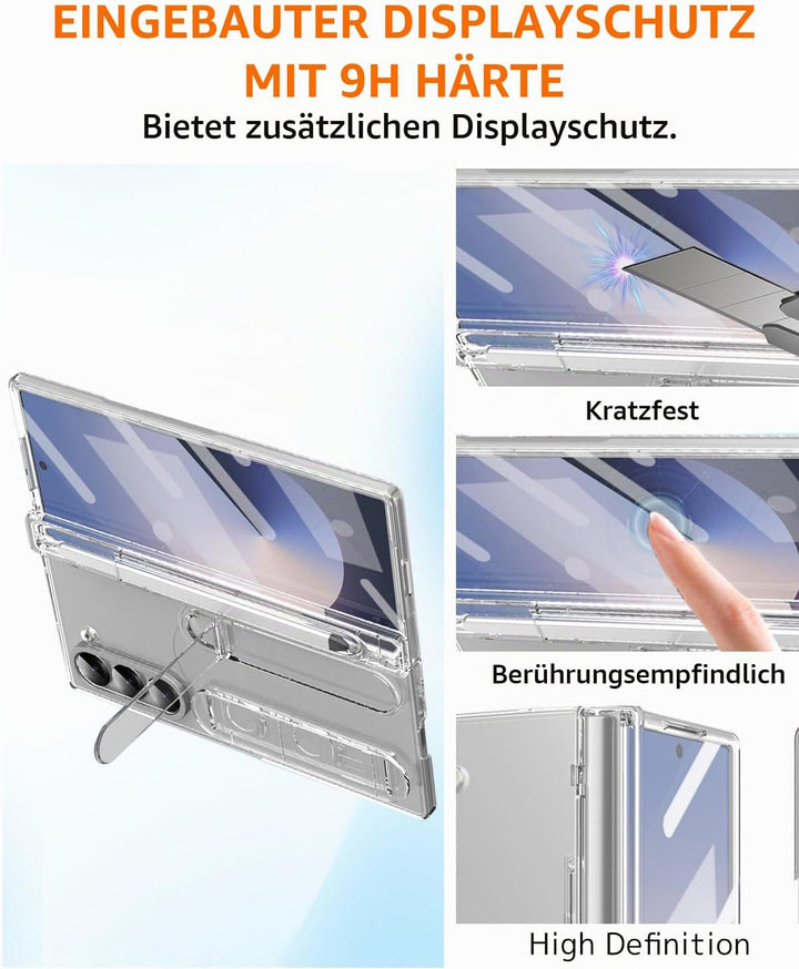 NINKI für Samsung Galaxy Z fold 7 Handyhülle mit Armband Ständer fold7 Schutzhülle mit Stift fold7 h
