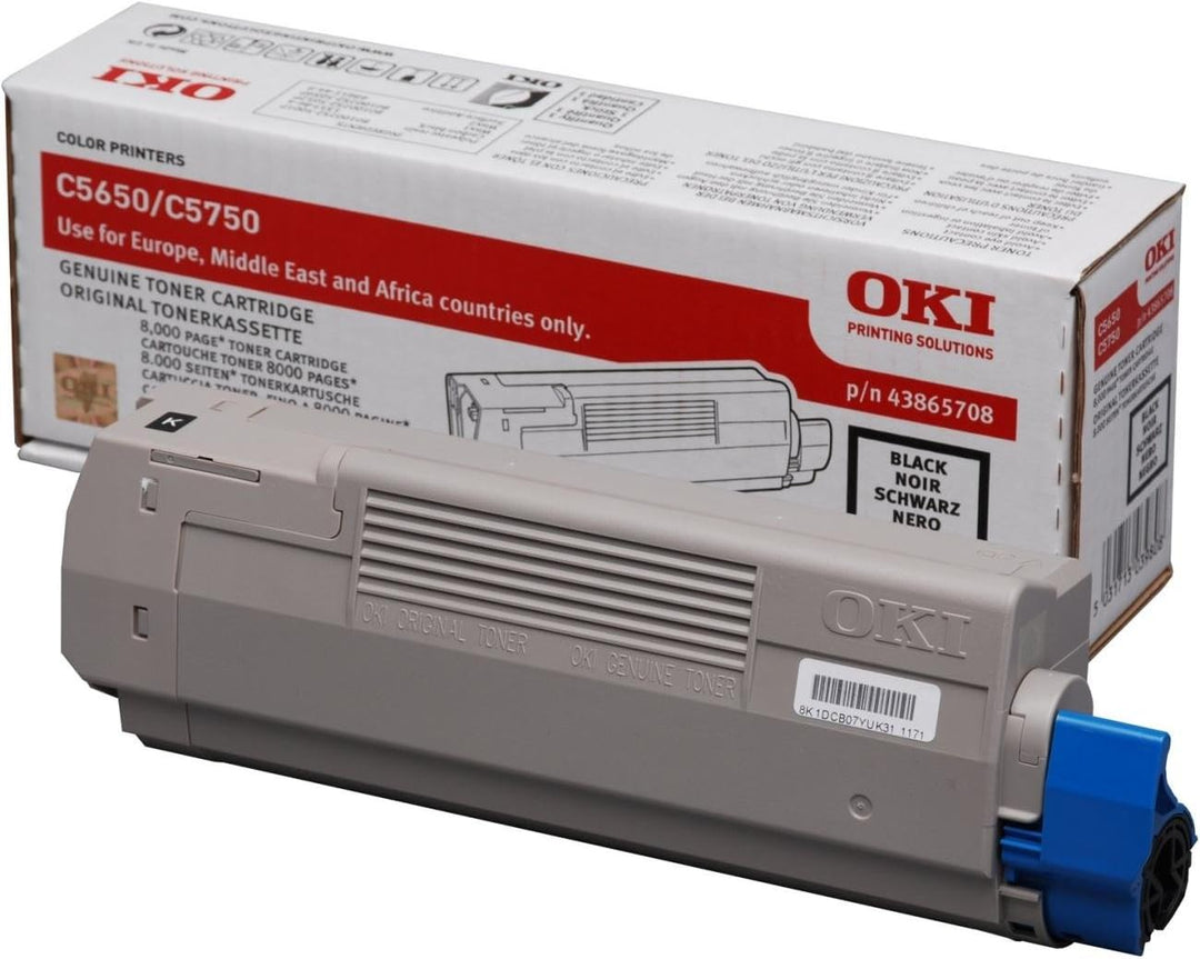 OKI 43865708 C5650, C5750 Tonerkartusche 8.000 Seiten, schwarz