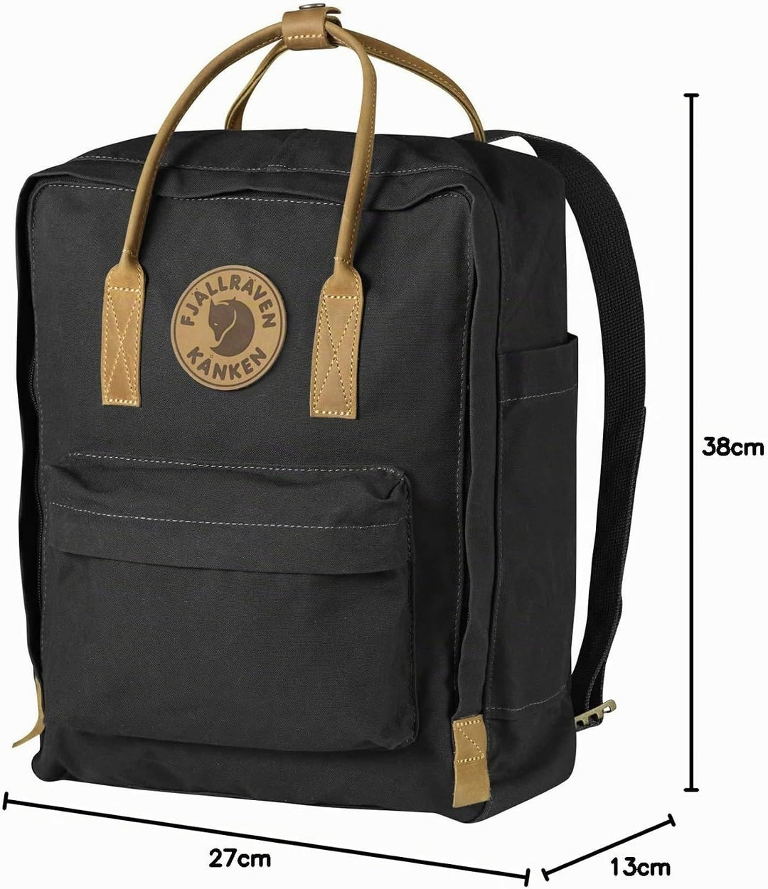 Fjällräven Unisex Rucksack Kanken No.2 Schwarz (Black) Kånken No.2 Single, Schwarz (Black) Kånken No