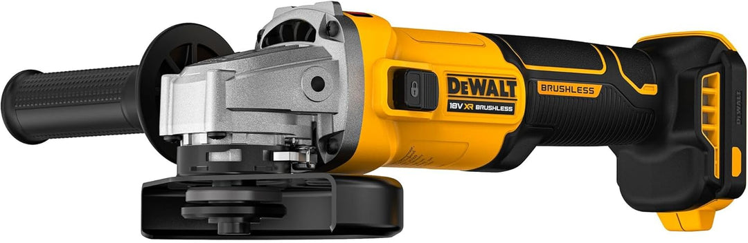 DEWALT 18V 125 mm Akku-Winkelschleifer (Bürstenloser Motor, elektronische Kupplung, werkzeuglose Sch