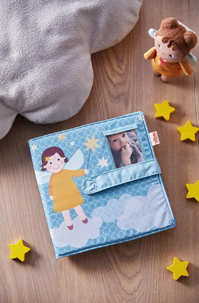 HABA Baby-Fotoalbum Schutzengel - Kinder-Fotobuch zum Selbstgestalten - Für 8 Fotos im Format 10 x 1