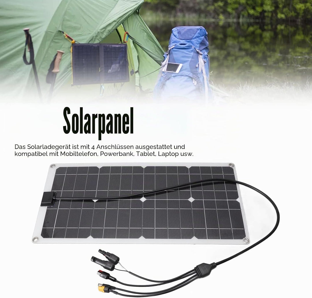 100 W Solarpanel XT60 DC-Anschluss Wasserdichtes Solarladegerät für den Aussenbereich