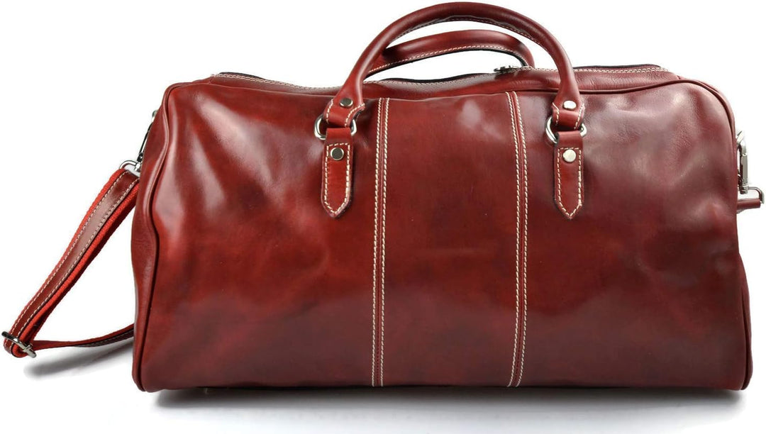 Leder reisetasche manner damen mit griffen schultertasche leder made in Italy weekend tasche reise t