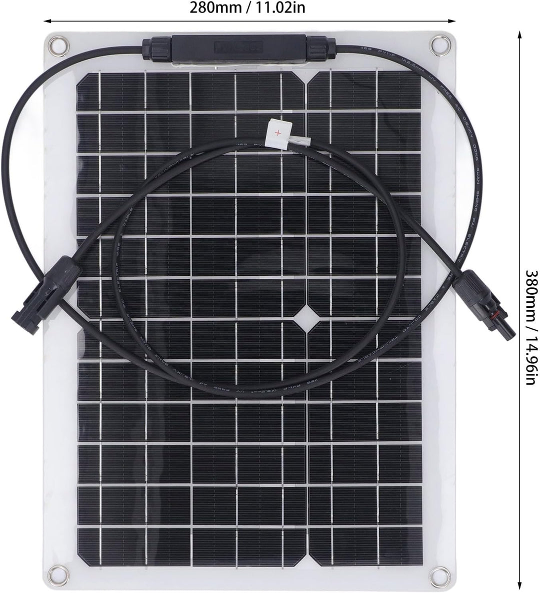 18 V 15W Kleines Solarpanel Flexible Kit für Batterieladung, Wohnmobil, Überwachungskamera, Off -Git