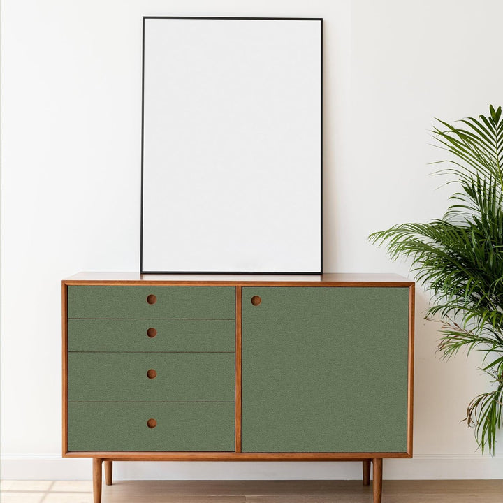 Hode Klebefolie Grün Matt 60X600cm Selbstklebende Möbelfolie für Möbel Wände Schrank Tischplatten Fe
