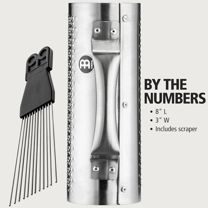 MEINL Percussion Merenge Güira extra small - brushed steel + ABS Scraper