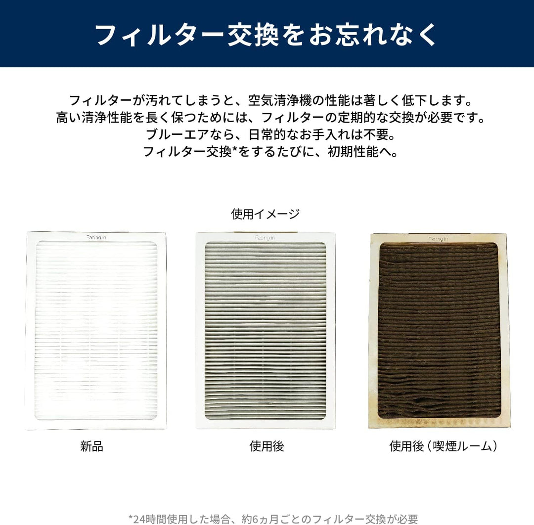 Blueair Classic Ersatzfilter, Serie 200/300 Original Partikelfilter, Entfernung von Pollen, Staub He