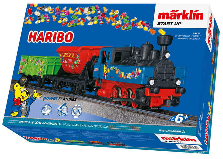 Märklin 29132 Start up - Haribo Startpackung - Modellbahnset, Detailgetreu, Lokomotive mit Wagons -