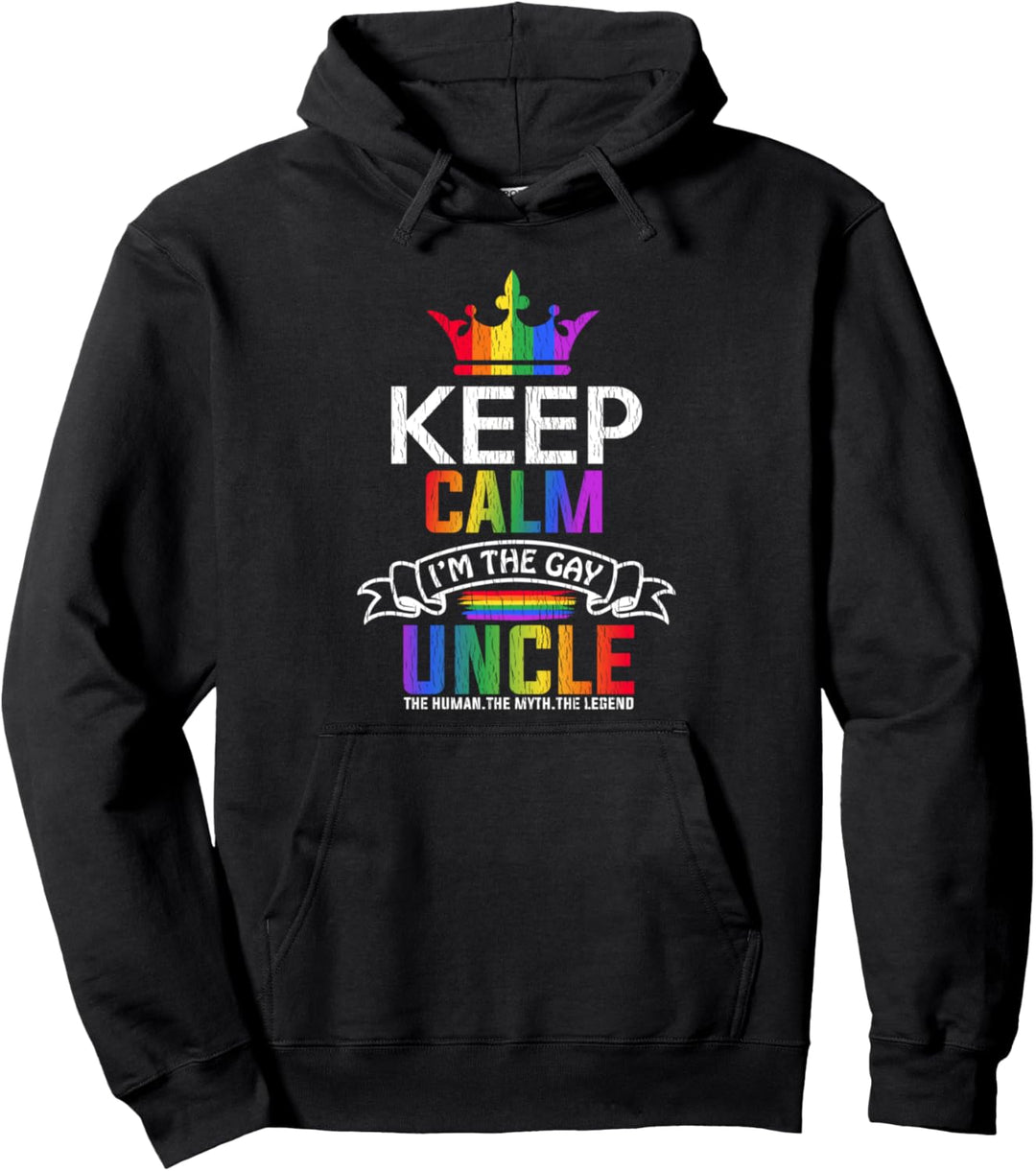 Ich bin der Gay Onkel Family LGBT Pride Gay Men Pullover Hoodie