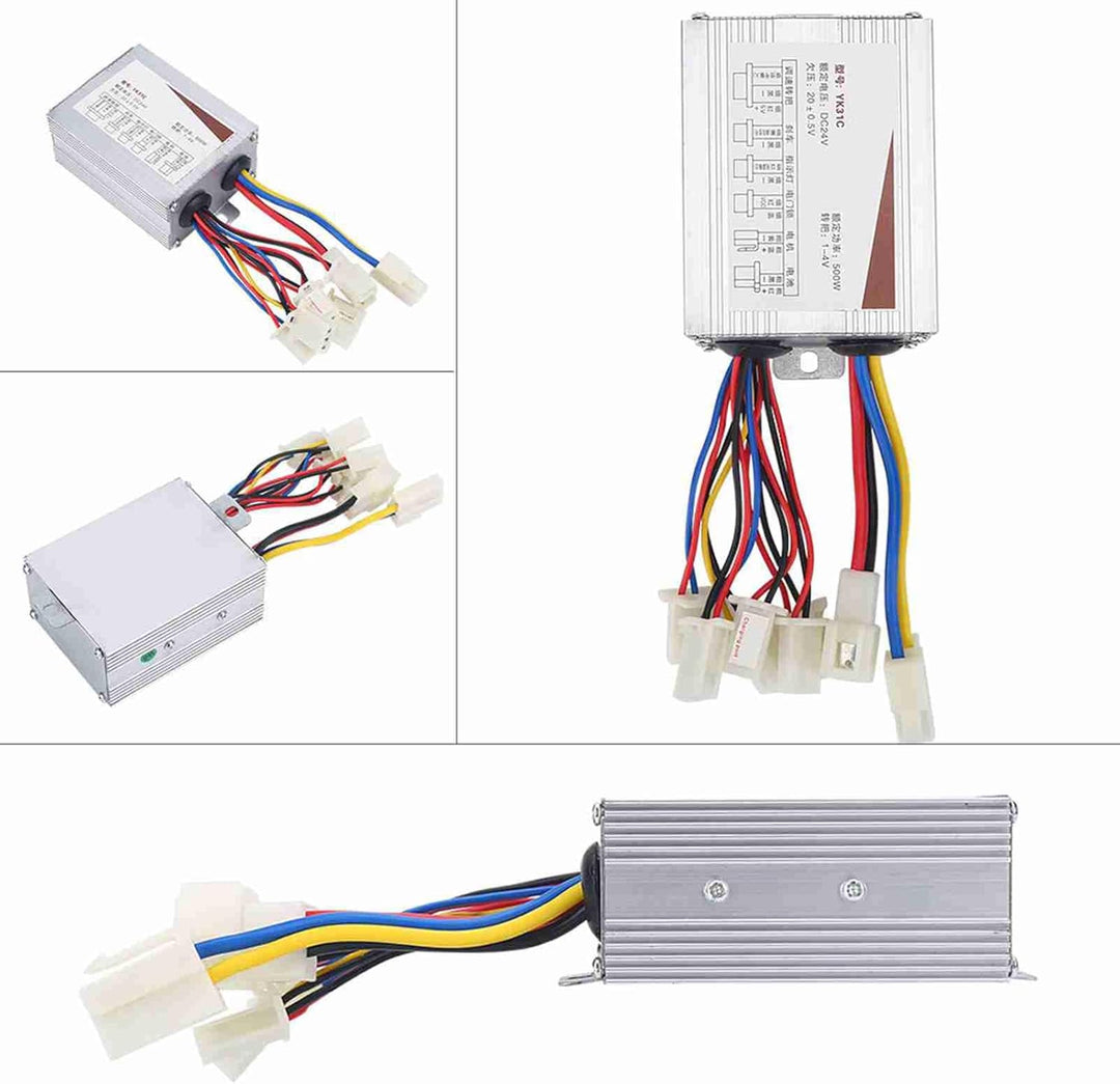 MAGT Motor Controller 24V 500W, Bürsten Motor Controller für Elektrofahrrad Elektroroller E-Bike E S