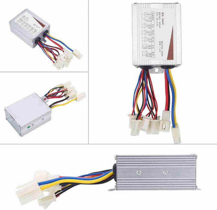 MAGT Motor Controller 24V 500W, Bürsten Motor Controller für Elektrofahrrad Elektroroller E-Bike E S