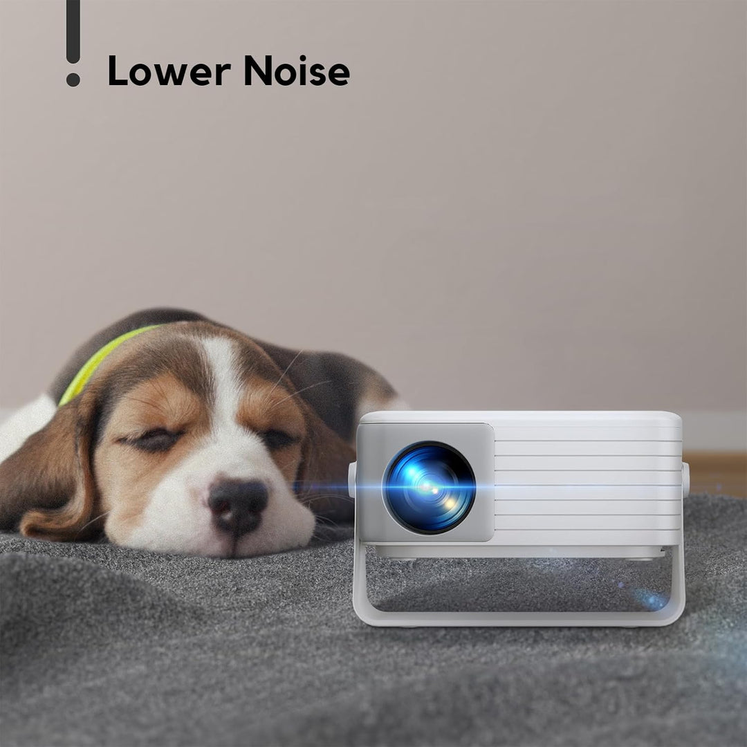 Beamer 4K Unterstützt, AKIYO O4 Smart Projektor mit WiFi 6 und Bluetooth 5.4, Mini Beamer Handy Auto