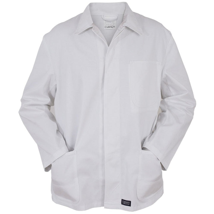 Carson Classic Workwear Arbeitsjacke aus reiner Baumwolle, 1 Stück, 60, weiss, KTH709J.W Weiss 60, W