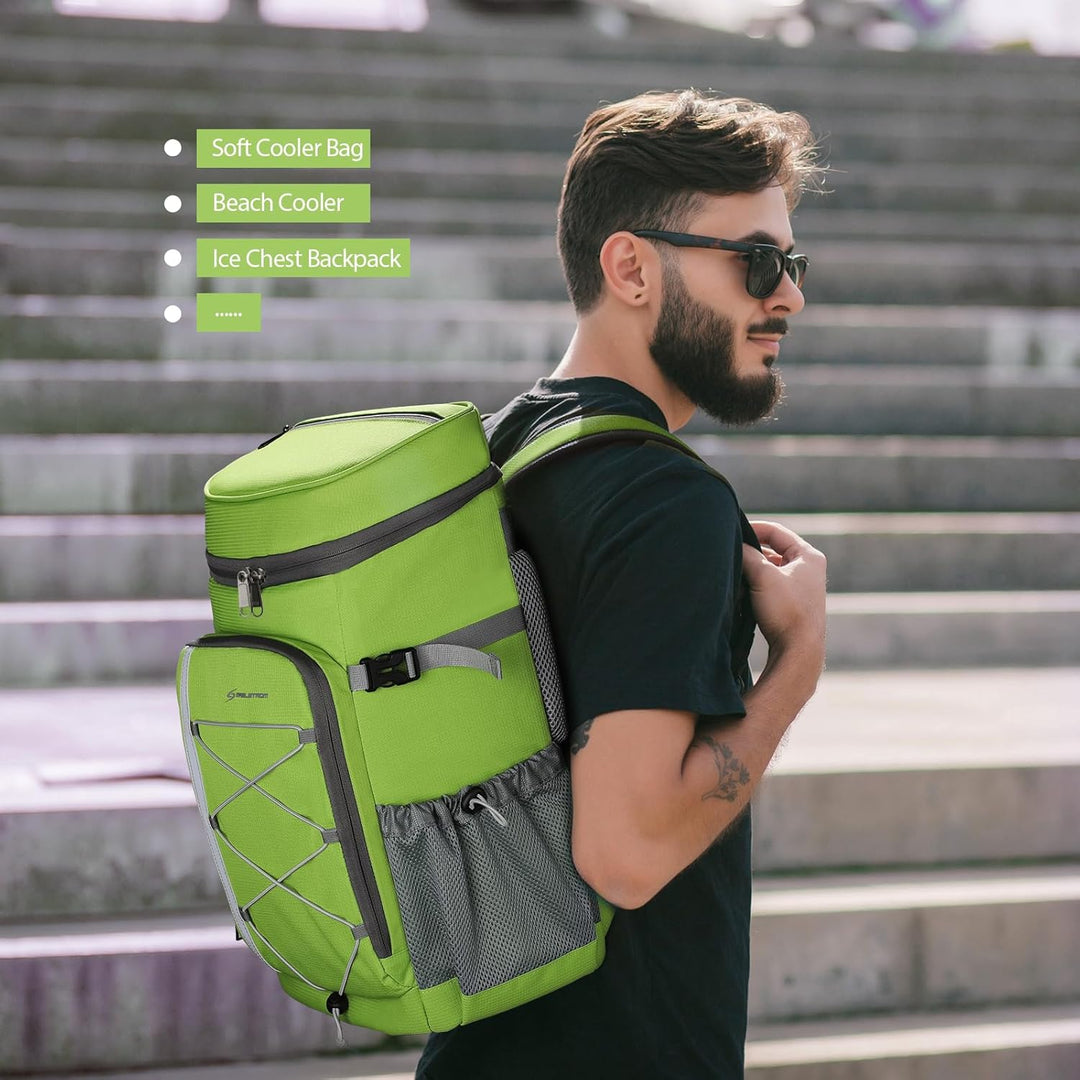 Maelstrom Kühlrucksack 35/50 Dosen, Isolierter Cooler Rucksack Auslaufsicher, Grosse Kühltasche Ruck