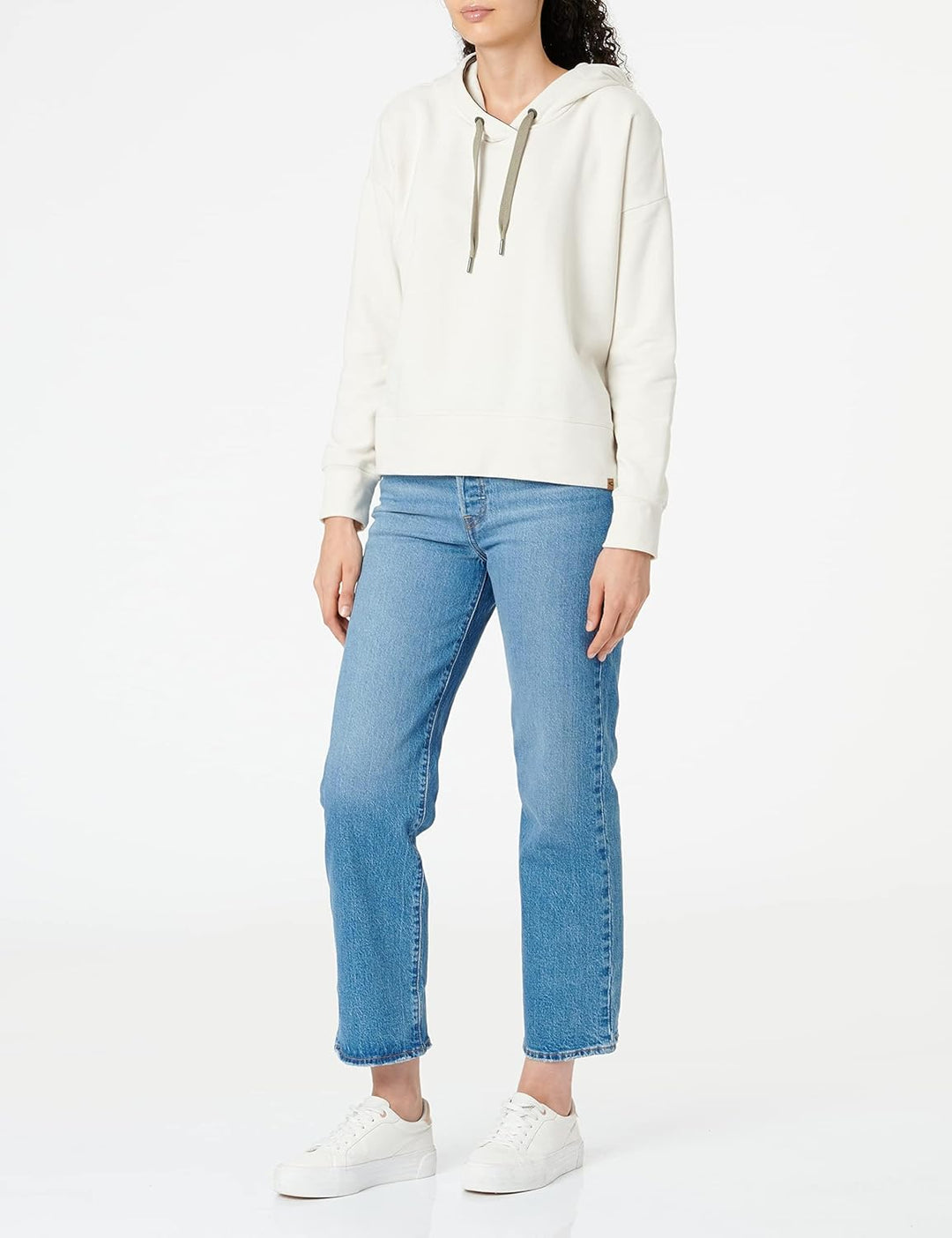 camel active Damen Kapuzenpullover XS Creme, XS Creme