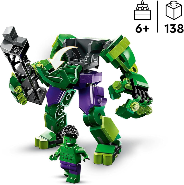 LEGO 76241 Marvel Hulk Mech, Action-Figur des Avengers Superhelden, sammelbares Spielzeug zum Bauen