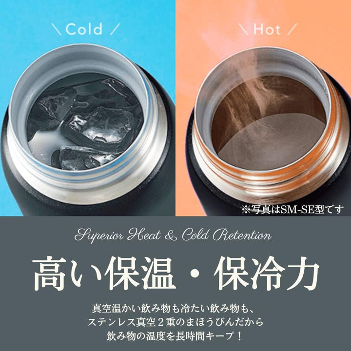ZOJIRUSHI (Water Bottle Straight Drink [one-Touch Open] Stainless Mug 360ml deep Cherry SM-SD36-PV D