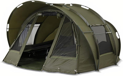 Lucx Leopard Bivvy Angelzelt Personen Karpfenzelt 2 bis 3 Mann Anglerzelt Carp Dome Fishing Tent 10.