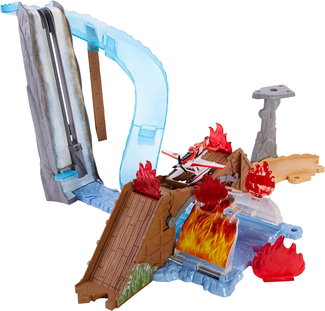 Mattel CKD13 - Story Sets Rettungseinsatz am Wasserfall Trackset