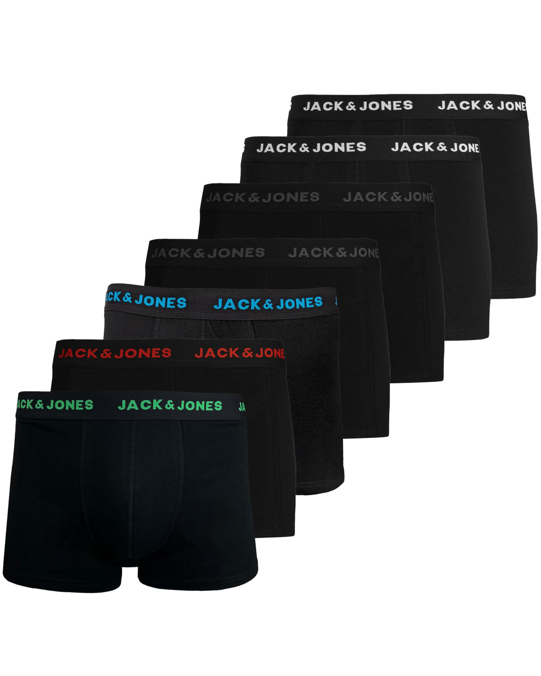 JACK & JONES JACHUEY Trunks 7 Pack NOOS XL 7er Pack (Color Mix - Black), XL 7er Pack (Color Mix - Bl