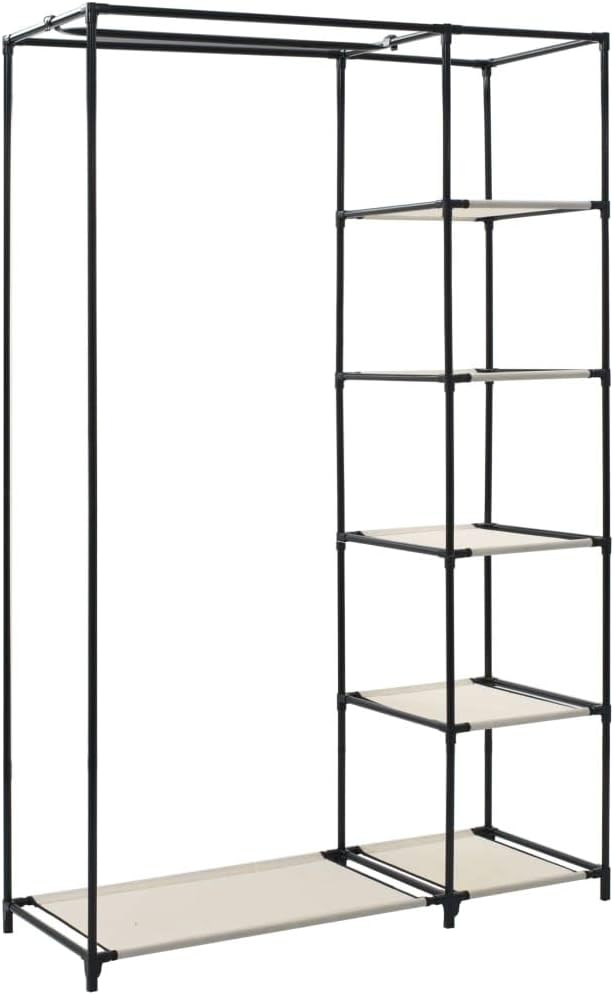 Susany Kleiderschrank Stoffkleiderschrank Faltschrank Wäscheschrank Abmessungen: 110 x 45 x 175 cm (