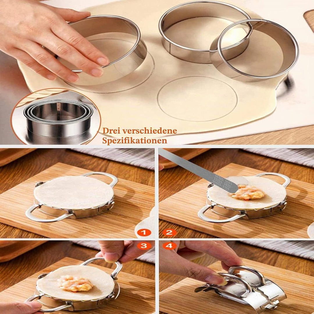 YITONGFU8Stück Edelstahl Ravioli Ausstecher Maultaschen Former, Klösse Former Ravioli Maker, Teigtas