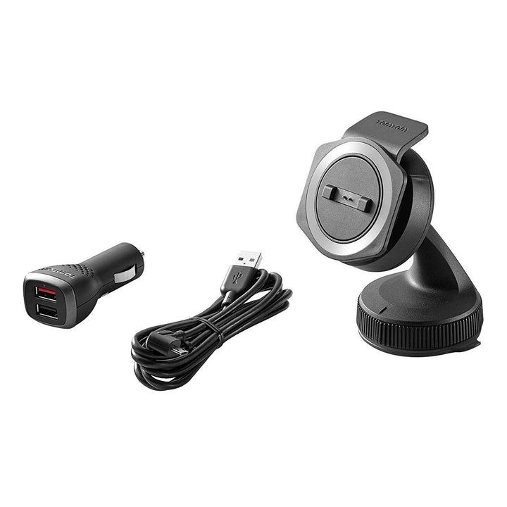 TomTom Rider Autohalterung für alle TomTom Rider Modelle inklusive USB Auto-Schnellladegerät und Kab