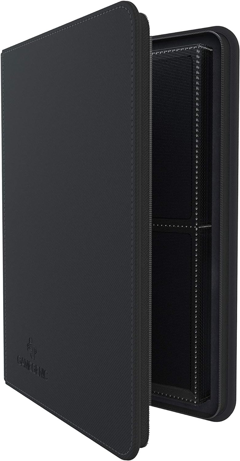 Gamegenic GGS31011ML Zip-Up Album (8-Pocket), Black Schwarz, Schwarz
