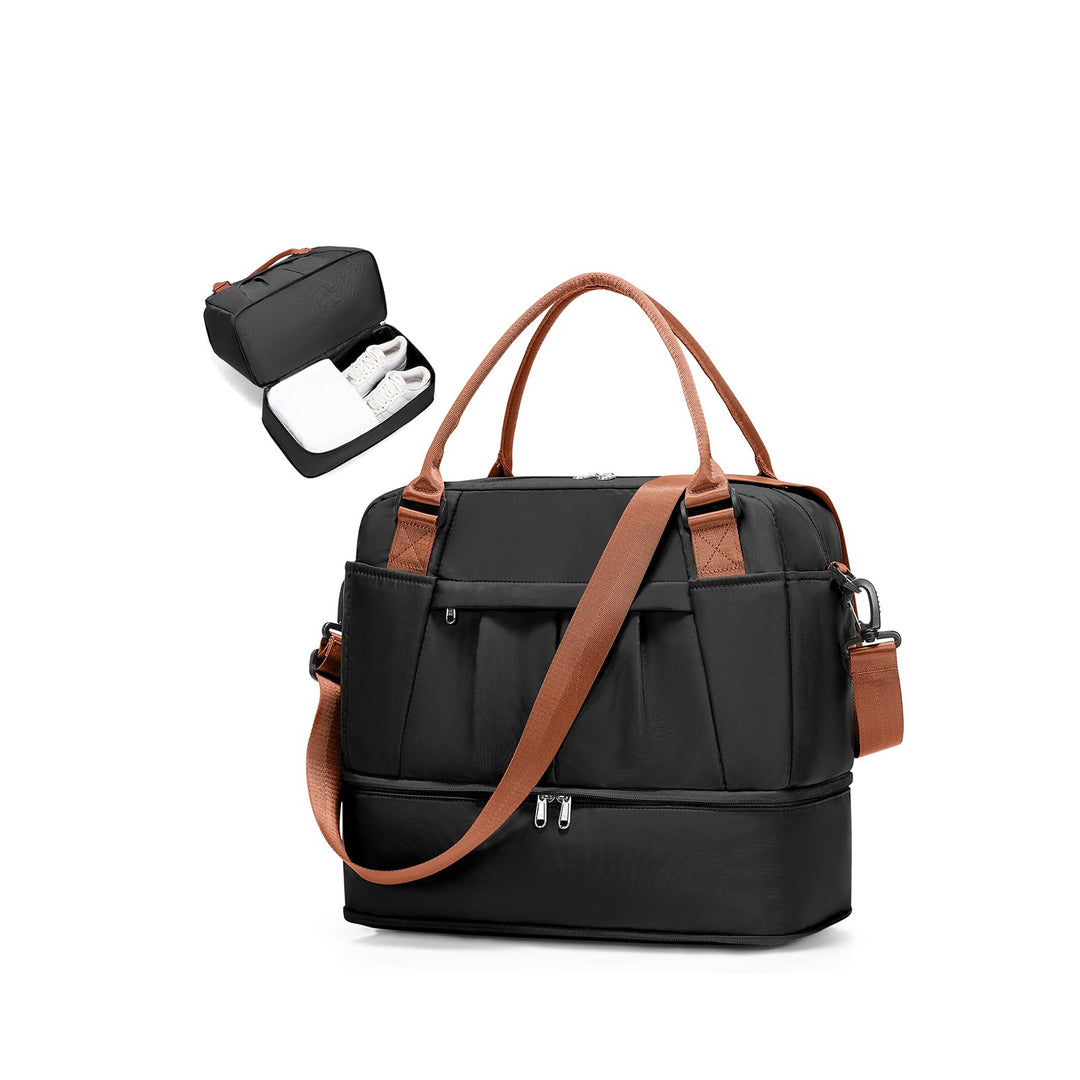 SEAFEW Reisetasche 24L, 40x30x20 Ryanair Handgepäck Tasche für Flugzeug Weekender Sporttasche Damen
