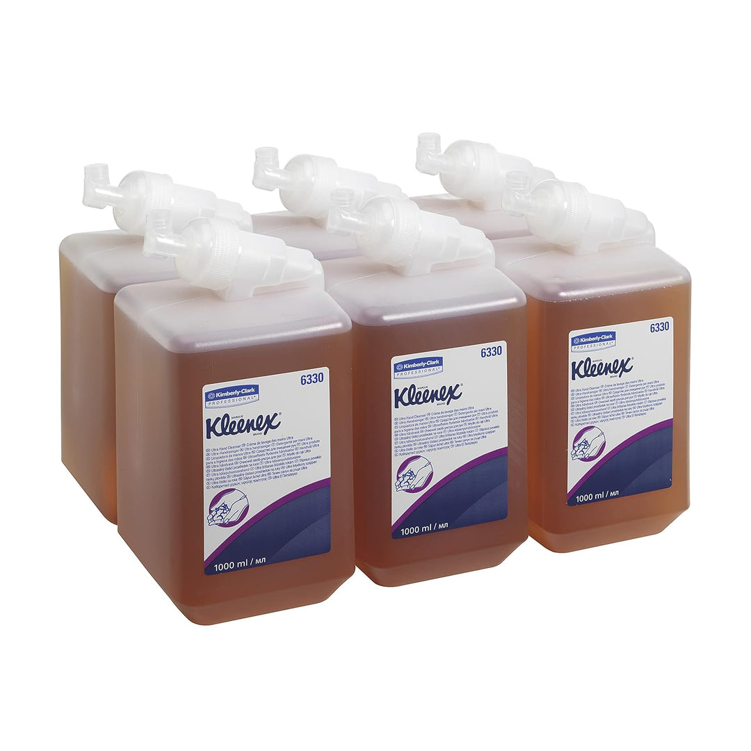 Kleenex Ultra, 6330, Handseife, 1 l, bernsteinfarben, 6 x 1 l Kassetten