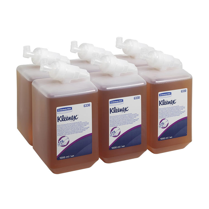 Kleenex Ultra, 6330, Handseife, 1 l, bernsteinfarben, 6 x 1 l Kassetten