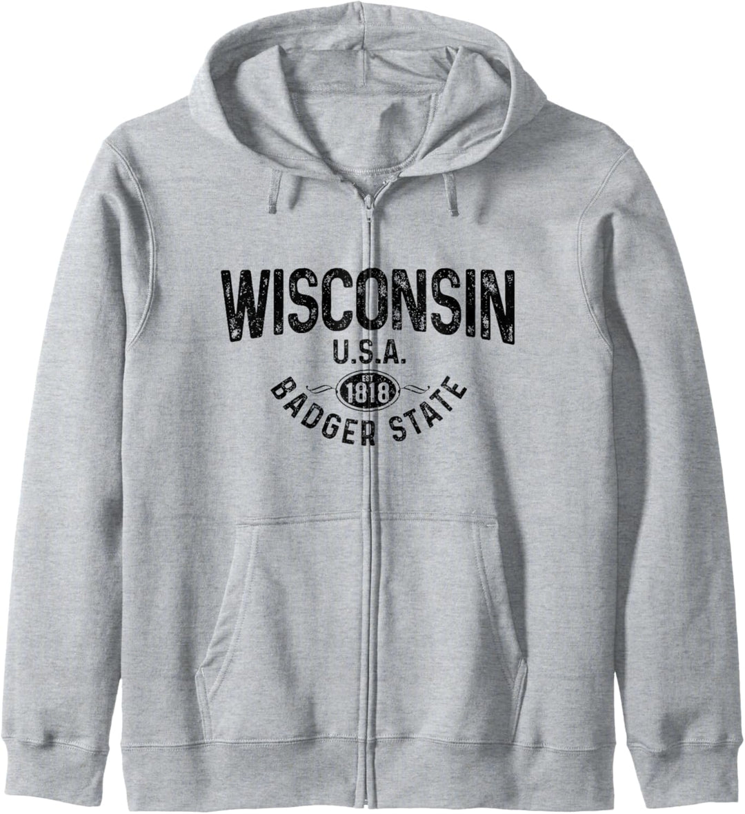 Wisconsin The Badger State EST 1818 Geschenk Kapuzenjacke