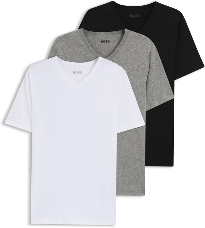 HUGO BOSS Herren T-Shirt (3er Pack) S Assorted-pre-pack, S Assorted-pre-pack