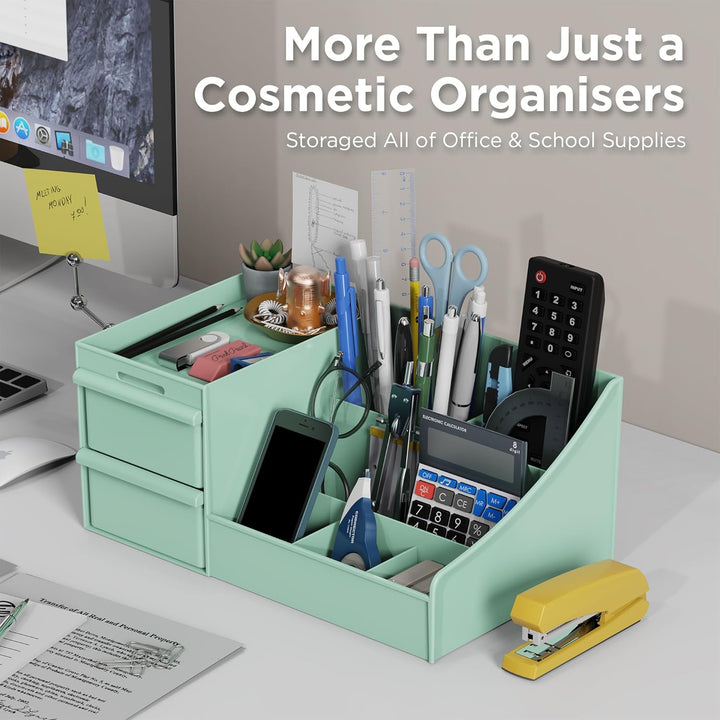 Make Up Kosmetik Organizer mit Schubladen, Makeup Organizer Aufbewahrung Kosmetikbox für Waschtische