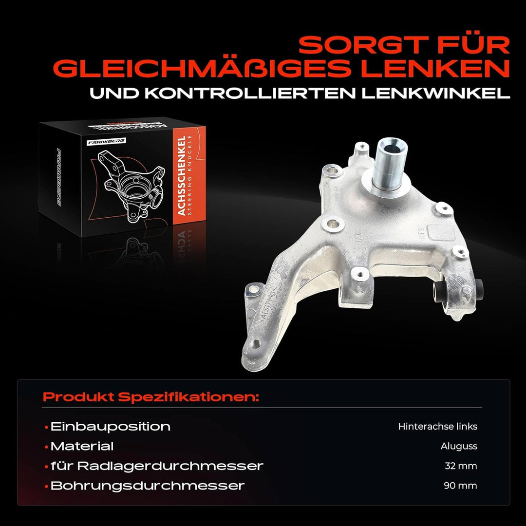 Achsschenkel Radaufhängung Hinten Links für Q3 8UB 8UG TT 8J3 TT R-o-a-d-s-t-e-r 8J9 A-l-h-a-m-b-r-a