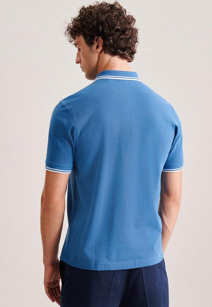 Seidensticker Herren Regular Fit Polo Shirt S Blau, S Blau