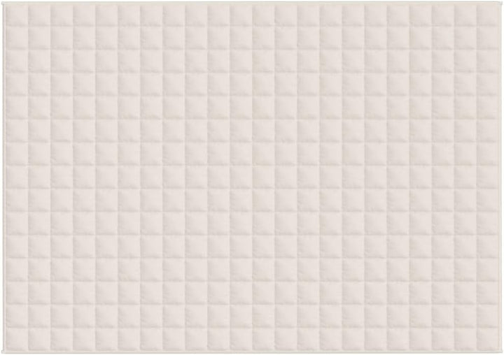 vidaXL Gewichtsdecke hellcreme 155x220cm 11kg Stoff