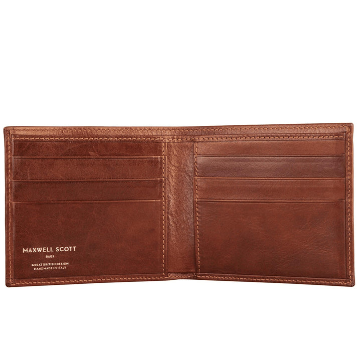 Maxwell-Scott Luxus Herrengeldbörse (Vittore), Cognac, One Size Cognac Braun, Cognac Braun