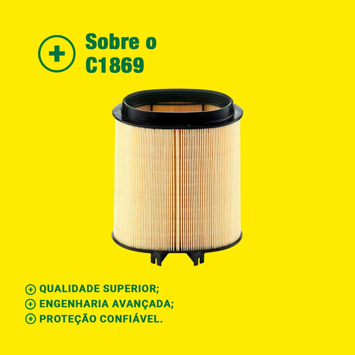 MANN-FILTER C 1869 Luftfilter – Für PKW