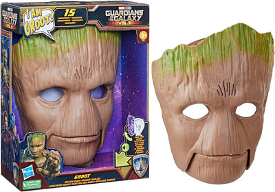 Marvel Guardians of The Galaxy Vol. 3 Groot Rollenspielmaske, sprechende Groot Maske, Superhelden-Ma