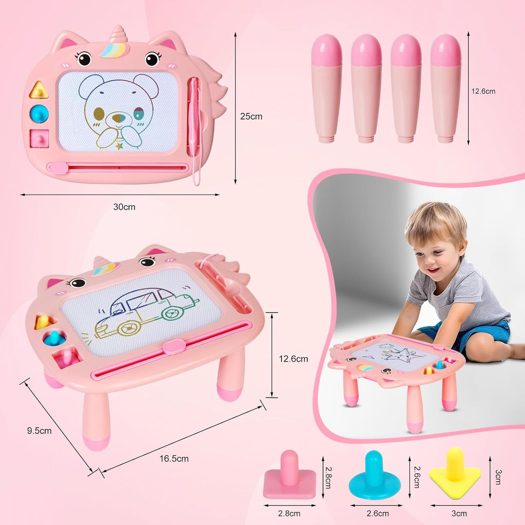 Kleinkinder Spielzeug Magnetische Maltafel Zaubertafel mit 4 Beine Bunt Zeichentafel Magnettafel Bab