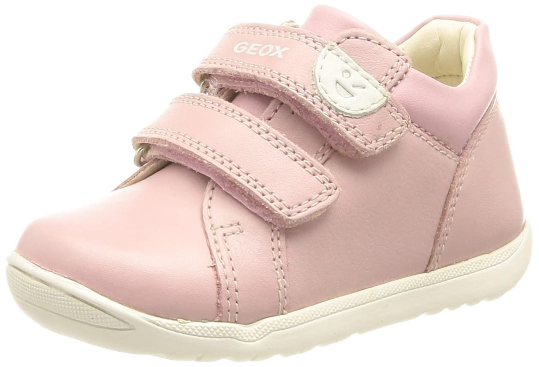 Geox Baby - Mädchen B Macchia GirlFirst Walker Shoe 18 EU Rose, 18 EU Rose