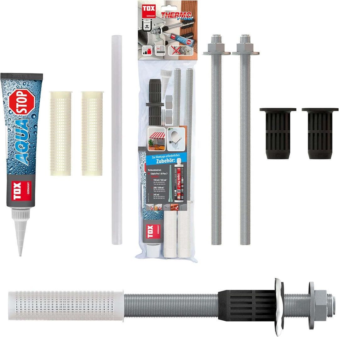 TOX Markisenbefestigung Thermo Proof M - M12x300 mm Edelstahl A4 084600101, 1 Beutel M12x300 mm A4 S