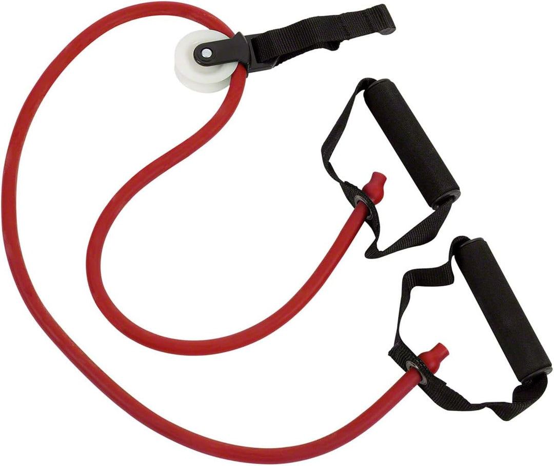 Shoulder Tube Pulley Fitness Tube Gymnastik Expander Training mittel - rot, mittel - rot
