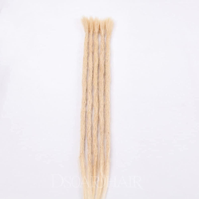 100% Echthaar Dreadlock Extensions 20 Zoll 5 Stränge/Pack Handgemachte Crochet Dreadlocks Extension