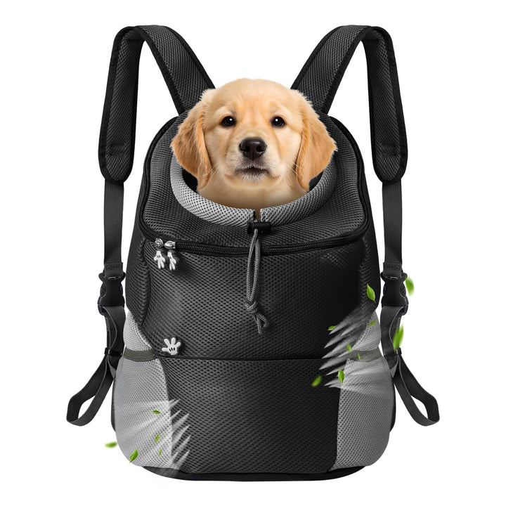 Hundetrage-Rucksack, Welpentragetasche mit Entrinnen-sicherem Reissverschluss, Atmungsaktiver Hundet