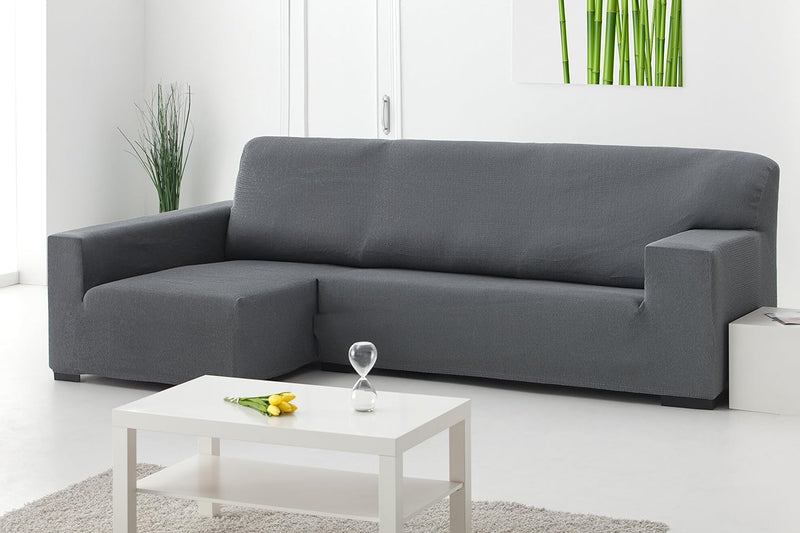 Martina Home - Elastischer Bezug für Sofa, Modell Túnez, Eckteil rechts, Stoff, Flaschengrün, BRAZO