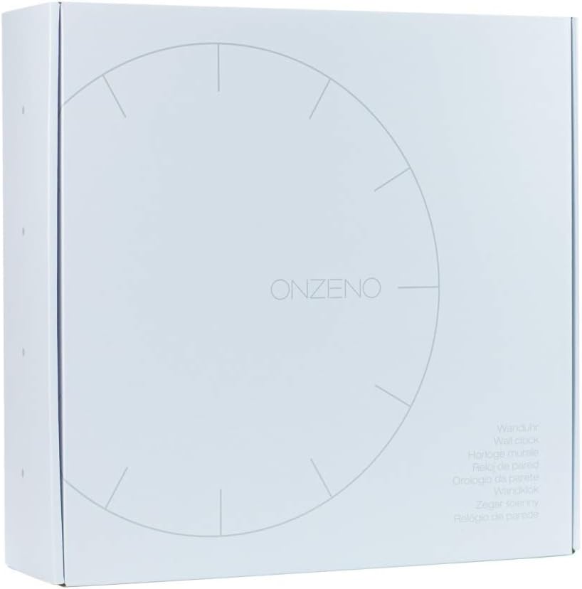 ONZENO Design Wanduhr 'The Mature.' ohne Tickgeräusche