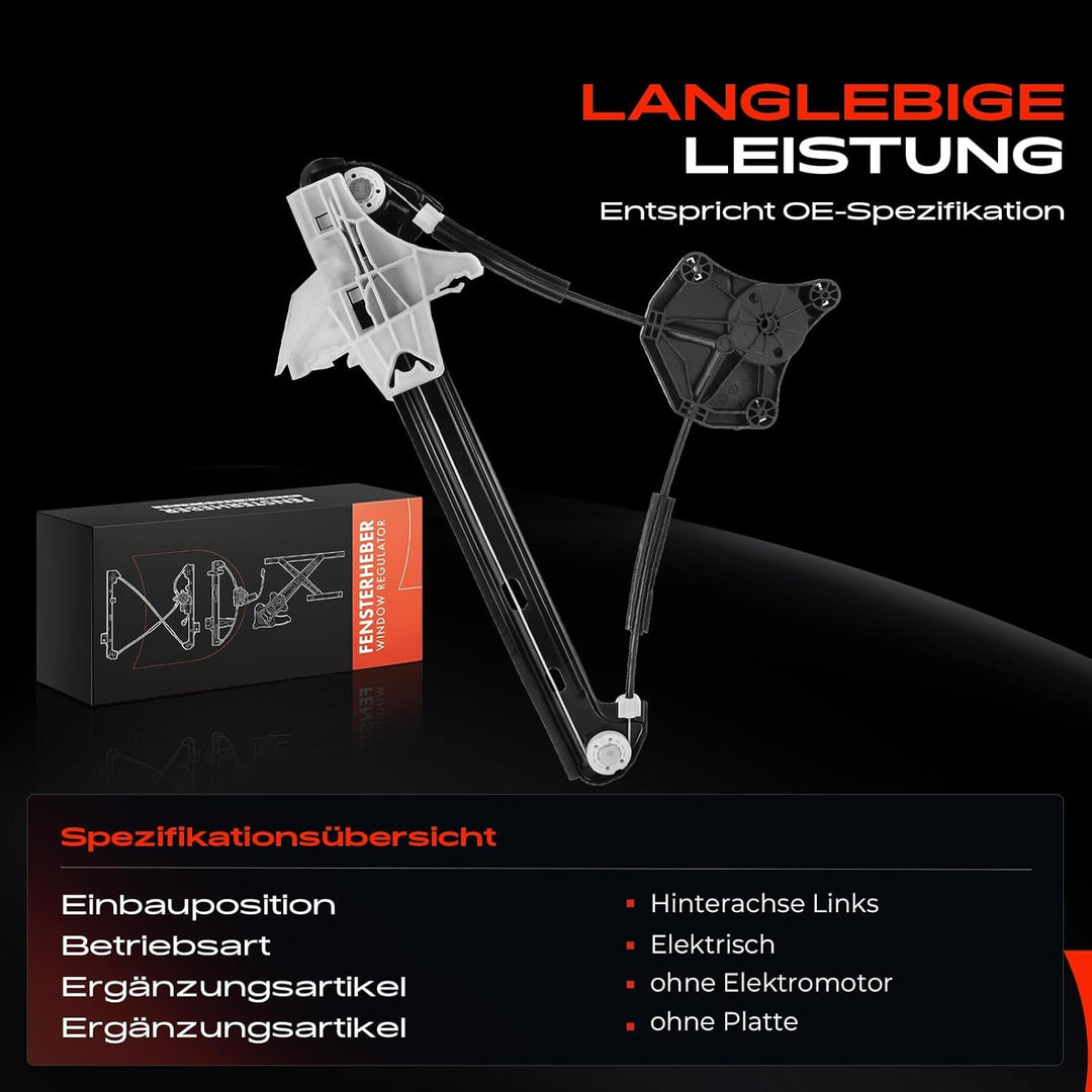 Frankberg Fensterheber Elektrisch Hinten Links Kompatibel mit Golf VII Variant BA5 BV5 Golf VII 5G1